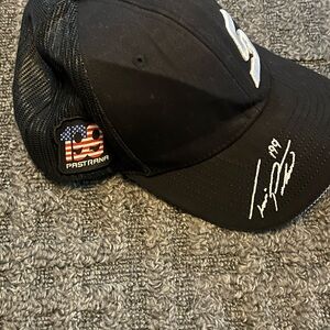Black Snap-On Mesh Hat Black Limited Edition Rare Travis Pastrana Snap Back